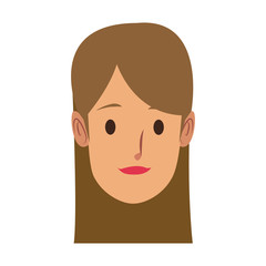 Fototapeta premium portrait woman young female cartoon people