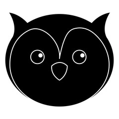 cute and tender owl vector illustration design