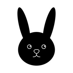 cute and tender rabbit vector illustration design