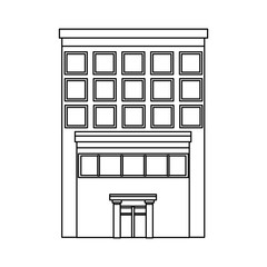 business building center facade office exterior column