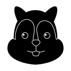 cute and tender chipmunk vector illustration design