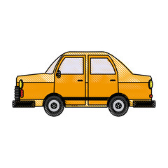 car side view icon gray automobile vehicle