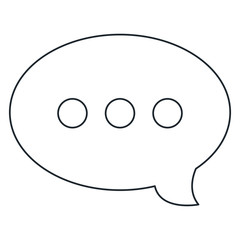 speech bubble message icon vector illustration design