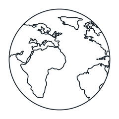 Obraz premium earth planet school icon vector illustration design