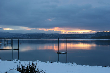 Columbia River at sunrise