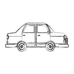 car side view icon automobile vehicle