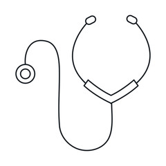stethoscope medical isolated icon vector illustration design