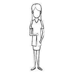 doctor female character medical staff
