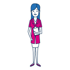 Fototapeta premium doctor female character medical staff