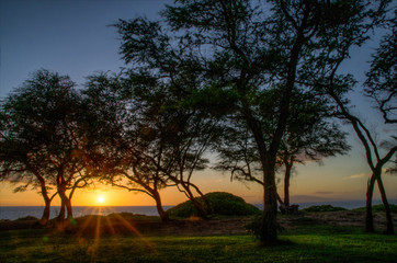 Obraz na płótnie Canvas Maui Sunset