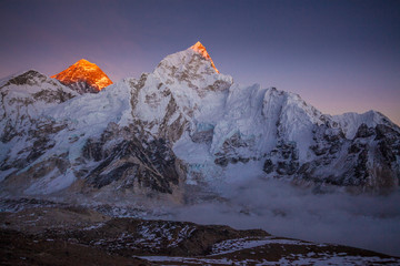 Everest in sunset