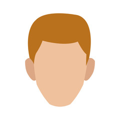 man character face profile cartoon icon