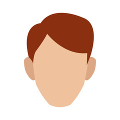 man character face profile cartoon icon