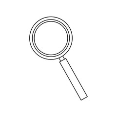 magnifier find zoom discovery research icon
