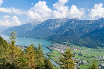Obraz na płótnie Canvas View Over Interlaken