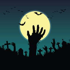 Ghost hands popped up on the full moon night.
