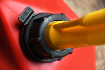 Red Gas Can Close Up