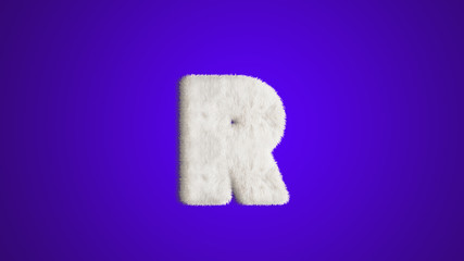 English alphabet ,design Style Fur or hair