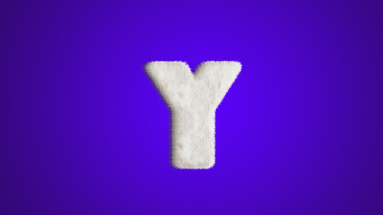 English alphabet ,design Style Fur or hair