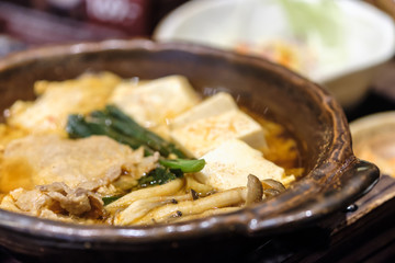 Chige-nabe,  japanese food