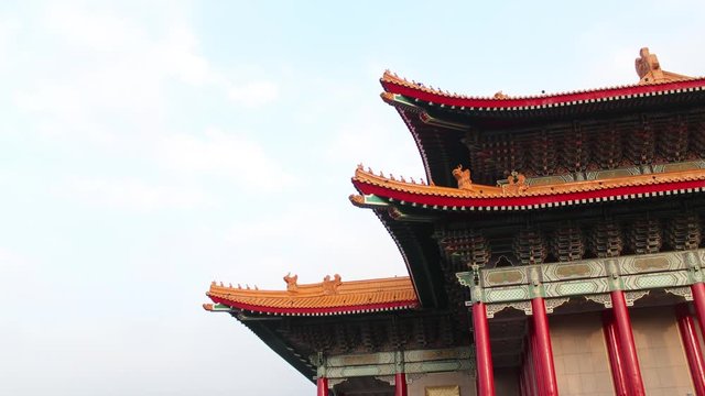 TAIPEI CITY, TAIWAN- MARCH 24, 2017- National Concert Hall Hyperlapse