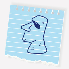 moai doodle
