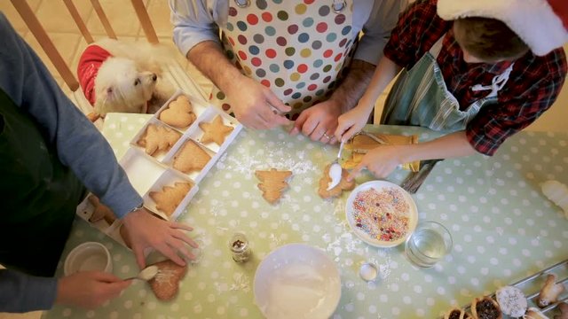 Making Christmas Biscuits