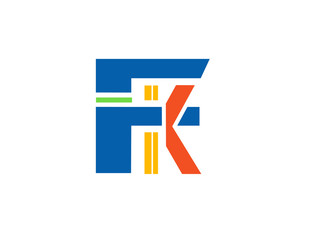 FK Initial Logo for your startup venture