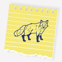 fox doodle