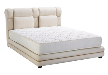 Platform bed with mattress
