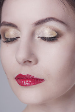 24 Best High Fashion Makeup Images Stock Photos Vectors Adobe Stock Sweet faces of professional creative close up face make up. stock photos vectors adobe