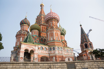 Fototapeta na wymiar Saint Basil cathedral red square moscow church