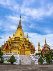 Fototapeta premium Beautiful temple in Thailand, the statue of Buddha and architecture .