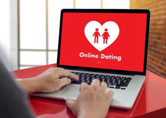 Online Dating match love man and woman and a heart, Internet Dating Digital Matchmaking