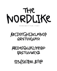Fototapeta premium Fashionable modern vector font