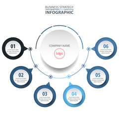 Basic Business Infographics design template illustration