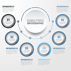 Basic Business Infographics design template illustration