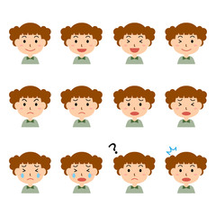 女の子　表情　セット