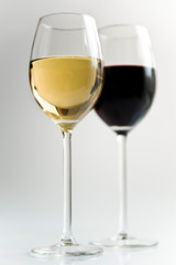 two glasses of wine