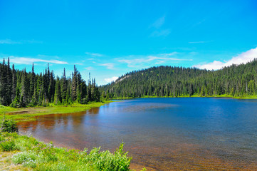 Obraz premium Reflection Lake, Mt. Rainier National Park, USA