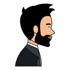 elegant husband avatar character vector illustration design