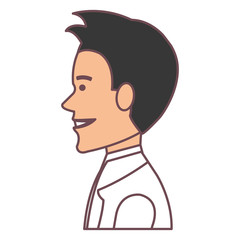 elegant husband avatar character vector illustration design