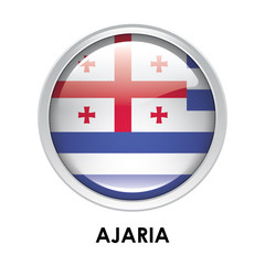 Obraz premium Round flag of Ajaria