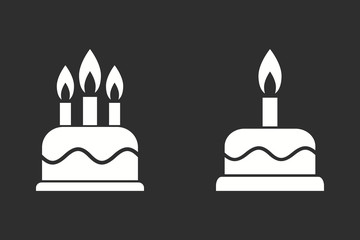 Cake - vector icon.