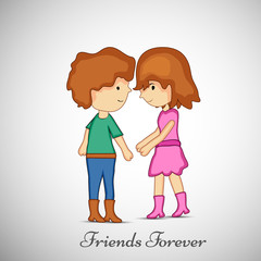 illustration of Friendship Day background