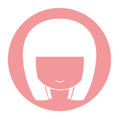 cute and little girl character vector illustration design