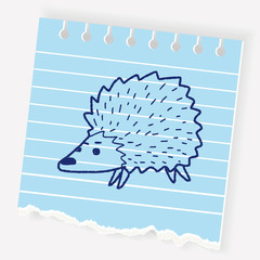 hedgehog doodle