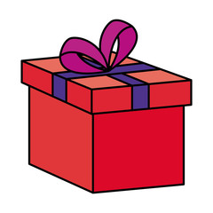 gift box present icon vector illustration design