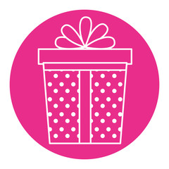 gift box present icon vector illustration design