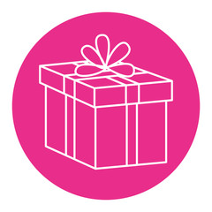 gift box present icon vector illustration design